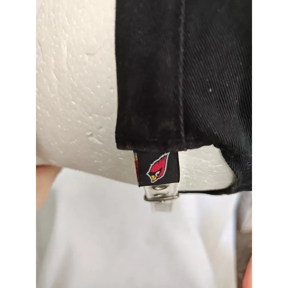 NFL Arizona Cardinals Women's Hat Cap Black Adjustable Strapback Cadet‎ Newsboy